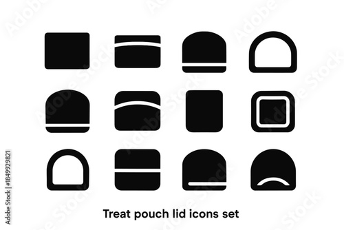 Contour pouch frame slab vector stabilizer tile cavity icons rounded ridge icon