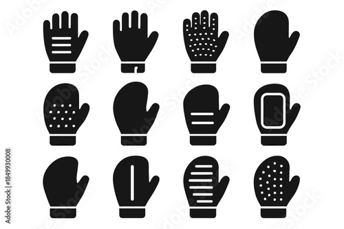 Tile grooming arc line glove panel bar frame strip vector support icon