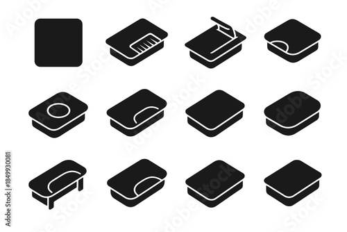 Cover insert desktop piece contour edge compact grommet bar icon cable arc