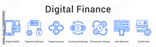 Digital finance enables seamless transactions through wallets, payment gateways, cryptocurrency, and modern banking technology.