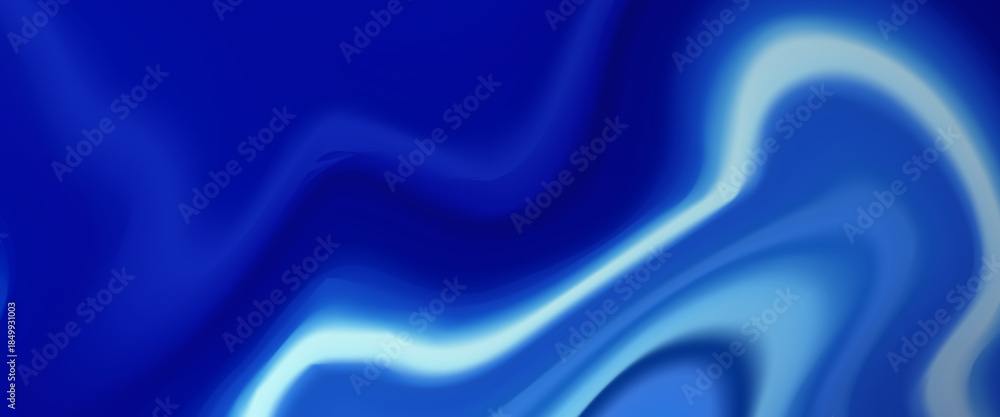 Obraz premium Abstract blue vector background with smooth flowing waves and soft gradients, creating a calm, modern, and dynamic look suitable for technology, corporate, and digital designs.