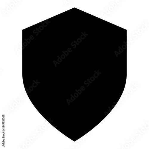 Black Shield Emblem: A bold black shield emblem, evoking a sense of protection and security. The simplicity of the shape lends itself to various applications.
