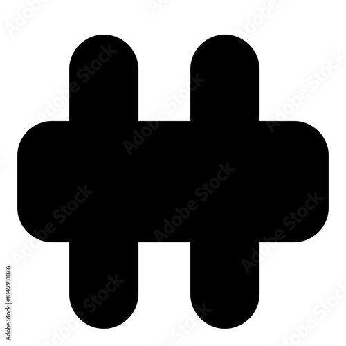 Abstract Design: A simple yet intriguing black shape with smooth, rounded edges and a minimalist aesthetic. This design is perfect for those seeking modern graphic resources.