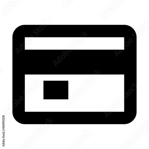 Digital Payment Icon: A modern digital rendering of a credit card, symbolizing the convenience and security of electronic transactions in the digital age. 