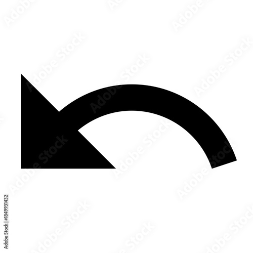 Directional Reversal: An arrow icon pointing backward, suggesting a change of course, a return, or a shift in direction. A visual symbol of backtracking or going back.