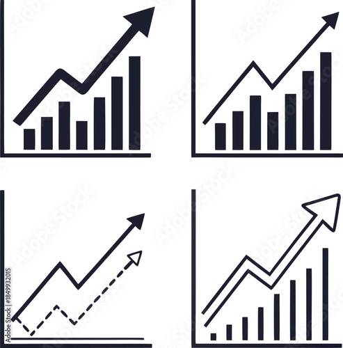 Editable stroke contact icon set, thin line social media network icons collection,