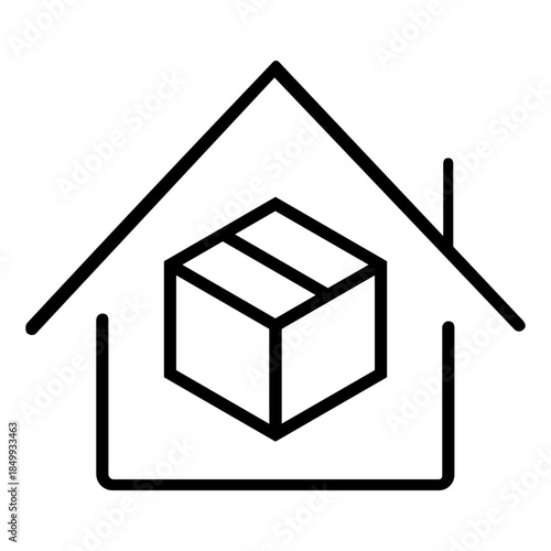 Relocation editable icon. Moving services Illustration sign. Moving symbol. shipping logo.