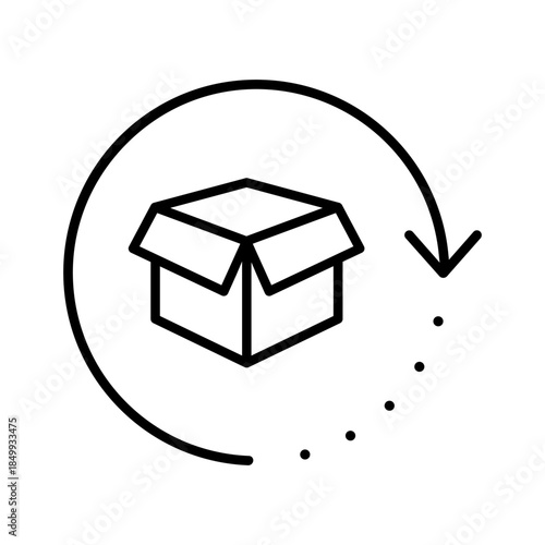 Relocation editable icon. Moving services Illustration sign. Moving symbol. shipping logo.