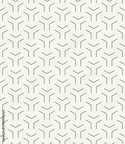 Vector seamless pattern. Modern stylish texture. Repeating geometric tiles with linear grid. Thin monochrome trellis. Trendy graphic design. Can be used as a swatch in illustrator.