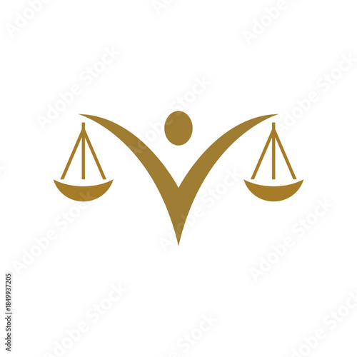 Law logo scales justice law firm logo  justice lawyer logo vector design