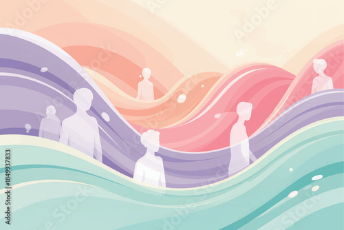 Human Fraternity Concept with Diverse People and World Unity.eps