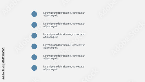 List with blue dots and black text.