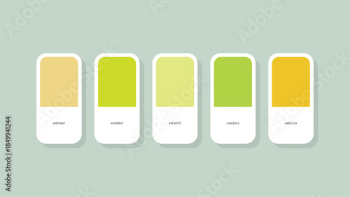 Pastel Spring Color Palette with HEX Codes – Minimal Flat Swatch Design Background
