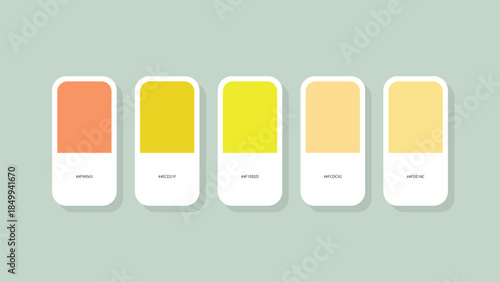Pastel Spring Color Palette with HEX Codes – Minimal Flat Swatch Design Background
