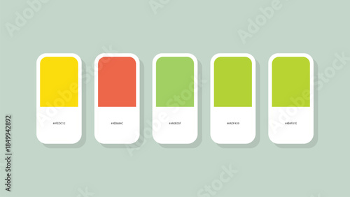 Pastel Spring Color Palette with HEX Codes – Minimal Flat Swatch Design Background