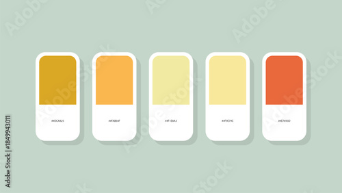 Pastel Spring Color Palette with HEX Codes – Minimal Flat Swatch Design Background