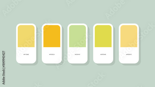 Pastel Spring Color Palette with HEX Codes – Minimal Flat Swatch Design Background