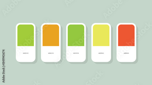 Pastel Spring Color Palette with HEX Codes – Minimal Flat Swatch Design Background