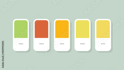 Pastel Spring Color Palette with HEX Codes – Minimal Flat Swatch Design Background