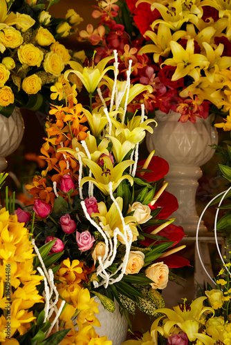 Flower shop in traditional market