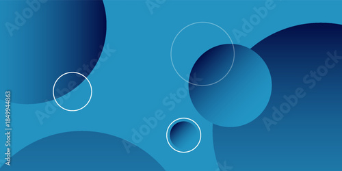 abstract fluid background with blue color. Circle shapes composition. Dynamic shapes composition and elements. Trendy and modern gradient background color. Eps10 Vector Illustration
