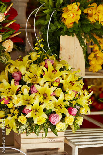 Flower shop in traditional market