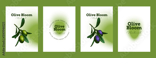 Vintage sketch banners. Extra virgin, farm product, Mediterranean cuisine, cosmetic, organic farm, packaging label, bottle sticker, menu header. Engraved hand drawn vector illustration.