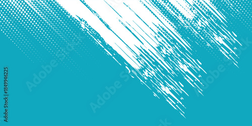 Dots halftone white and blue color pattern gradient grunge texture background. Dots pop art comics sport style vector illustration. vector grunge and dot