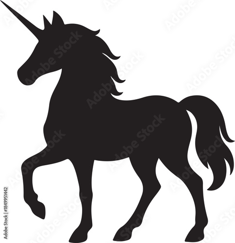 Mystical Unicorn Silhouette