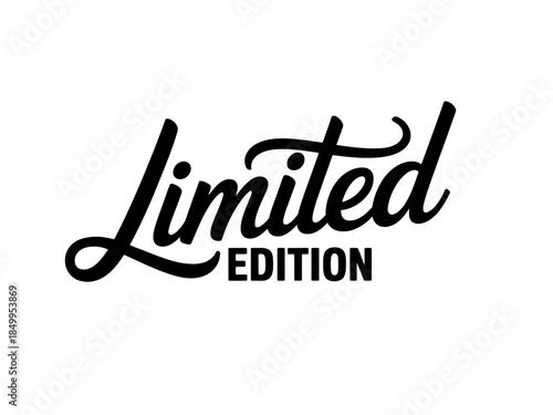 Limited Edition Black Text Logo