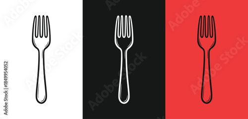 Forks on french flag background