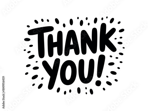 Handwritten Thank You Message Graphic