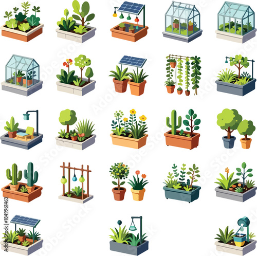 Rooftop Urban Garden in Modern City – Sustainable Green Space and Urban Farming Concept