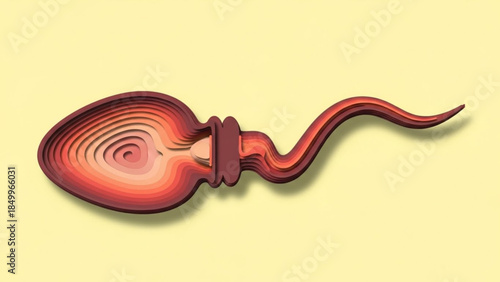 world contraception day, sperm Abstract visualization of a sperm cell, representing conception, reproduction, and the beginning of life