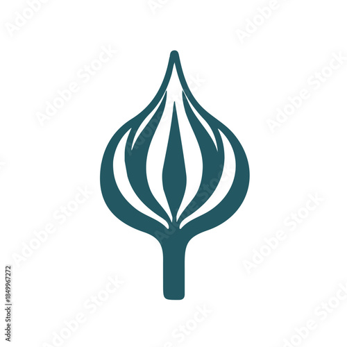modern element in vector and EPS format clean vector isolated on a white background, An Icon clipart set, An Imaginary 2D flat icon onion bulb