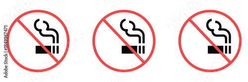 set of no bad smell, odor, no smoking vector icons, featuring stop the bad smell symbols, forbidden flavors icons, vector illustration