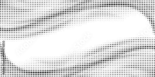 Dotted halftone waves. Abstract liquid shapes, wave effect dotted gradient texture waves isolated vector symbols set. Halftone graphic dots waves. Wave dotted halftone, creative shape abstract