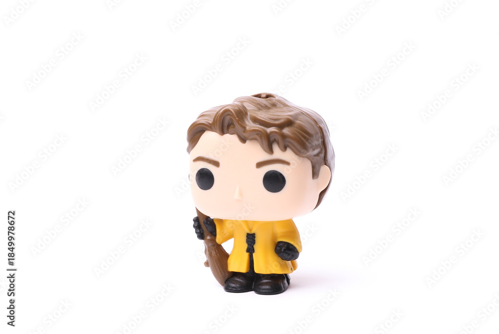 Fototapeta premium ODESSA, UKRAINE - MAY 30, 2024: Funko pop figure Cedric Diggory from the Harry Potter universe