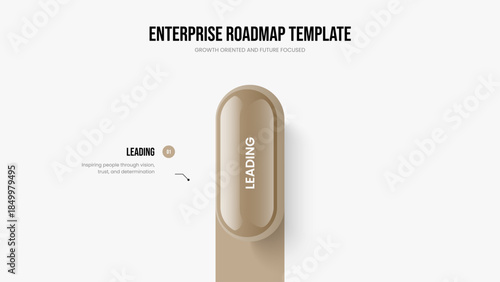 Creative Showcase One Element Diagram Frame Template. Investor Plan Presentation Layout Vector Illustration. Professional Innovation 1 Option Infographic Slide Design.