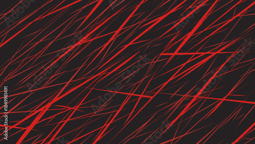 Red Neon Lights on Dark Background.