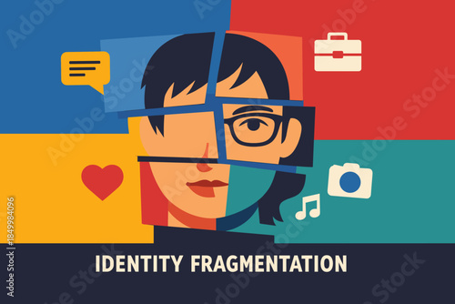 Identity fragmentation: exploring digital persona and modern connectivity through art