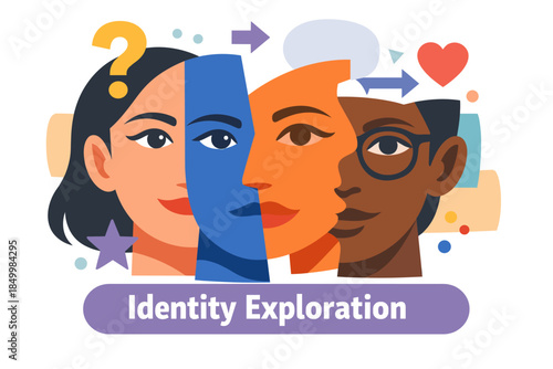 Exploring diverse identities: a colorful journey of self-discovery and connection
