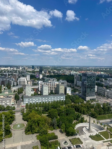 View from the Palace of Culture and Science