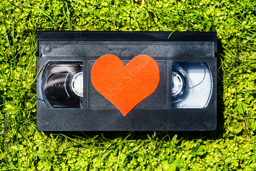 Video Tape Cassette closeup