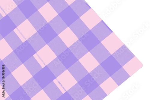 Purple And Pink Checkered Fabric Pattern