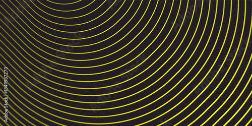 Abstract background with glowing geometric lines. Modern shiny red gradient diagonal rounded lines  yellow texture modern art good