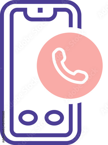 Incoming call notification icon