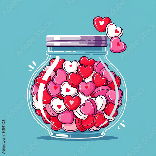 A fresh organic strawberry jam jar and ripe red apple fruit vector illustration design featuring healthy sweet berry and tomato icons on a white background