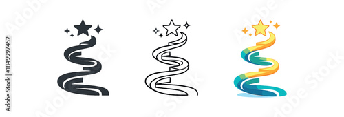 self growth abstract spiral upward evolution