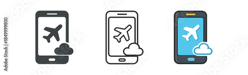 digital wellbeing phone airplane mode with tiny cloud